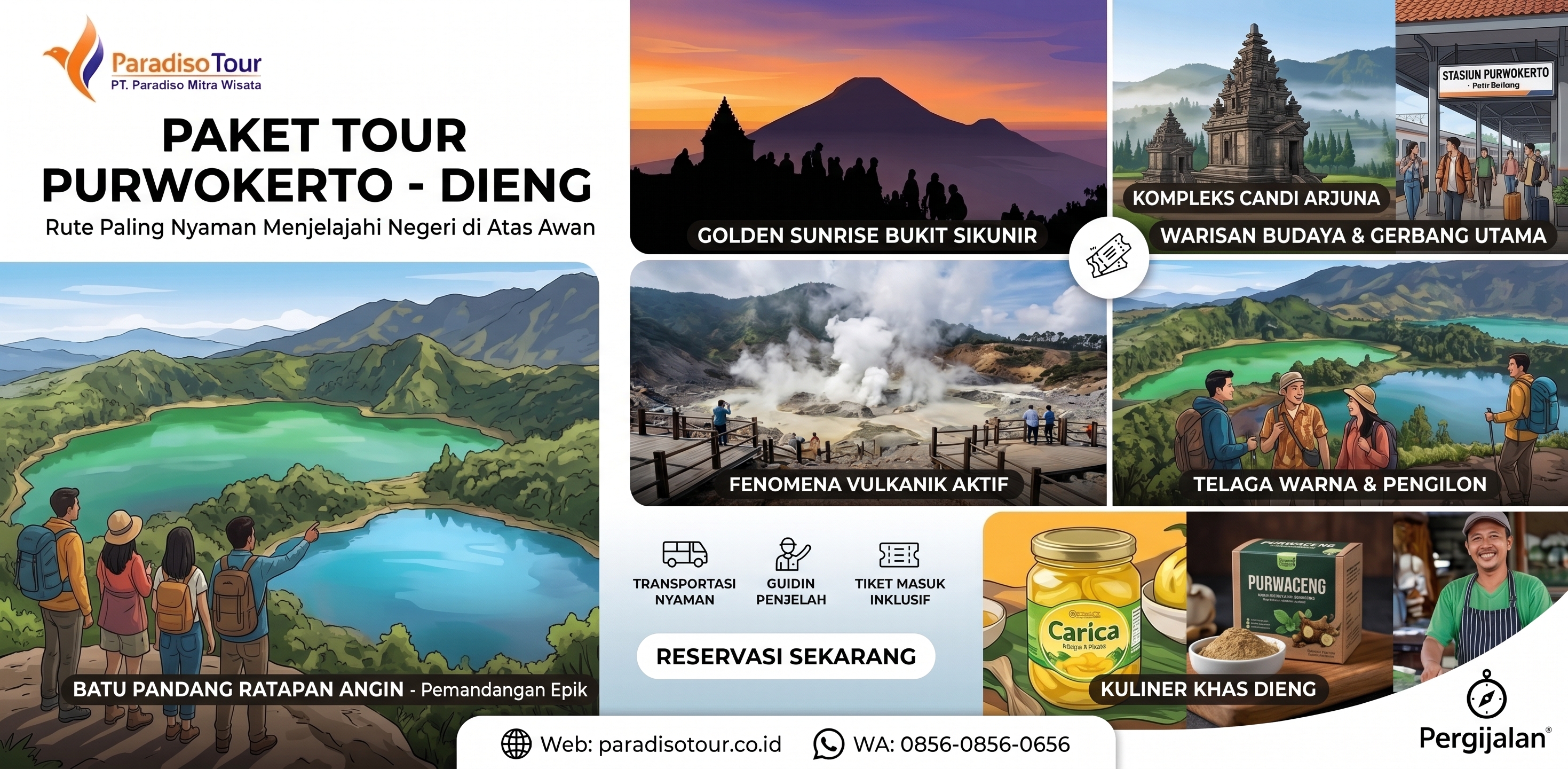 paket tour purwokerto dieng