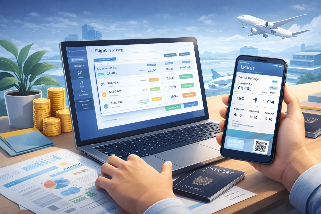 Cara Kerja Sistem Agen Tiket Pesawat